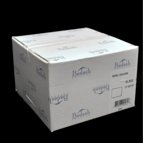 Badash Square Crystal Bowl Sahara Mouth Blown Lead Free Made In Poland SL802 - Picture 3 of 5